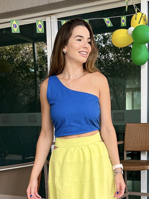 top kátia azul