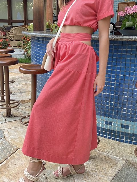 saia vazada com amarração - comprar online