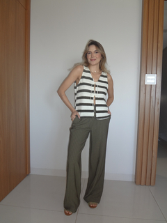 Blusa colete traço - Verde