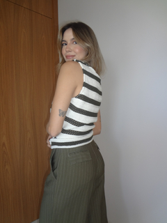 Imagem do Blusa colete traço - Verde