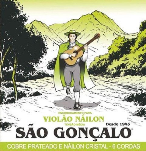 Encordoamento Nylon Cristal Violão Com 12 São Gonçalo