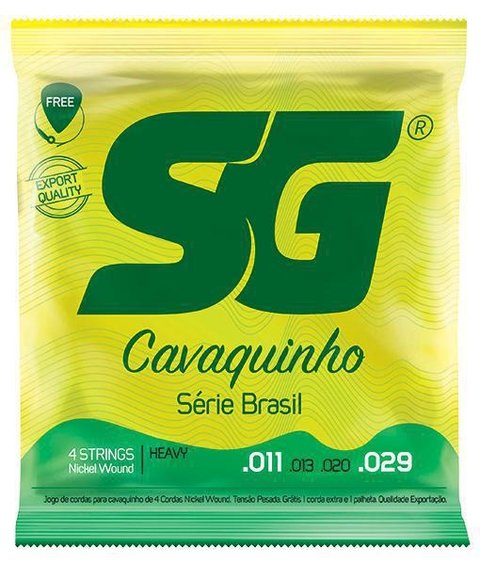 Kit 2 Encordoamento Para Cavaquinho Sg Jogo 4 Cordas 011/029