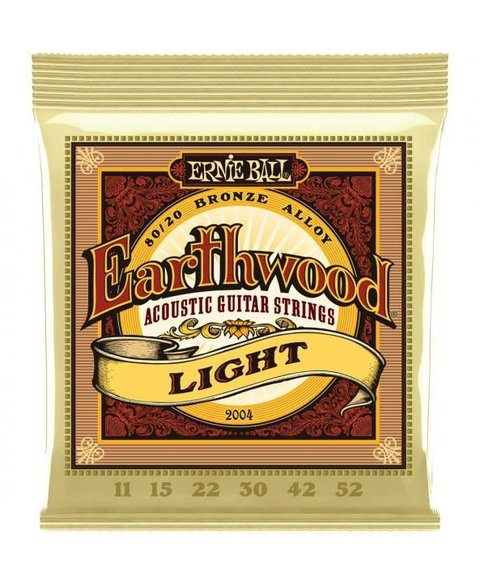 Encordoamento Violão Aço 011 Ernieball Earthwood Light 80/20