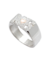 Anillo sello doble inicial diamantado y ♥ con dublé - comprar online