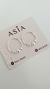 Aros argollas 3 bolitas de 1,6cm - Asia Joyas
