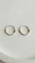 Argollitas plata y oro 13mm en internet