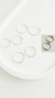 Argollitas plata y oro 13mm - comprar online