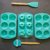 Molde cupcakes combinado silicona