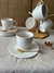 Taza con plato linea white SET X6 - comprar online