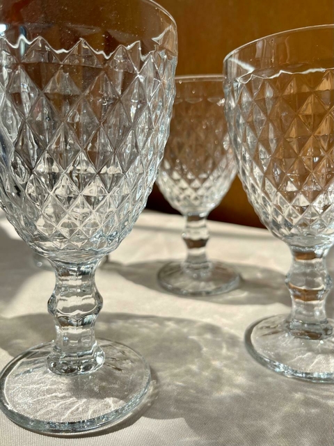 Copas de Vidrio Diamantes - comprar online
