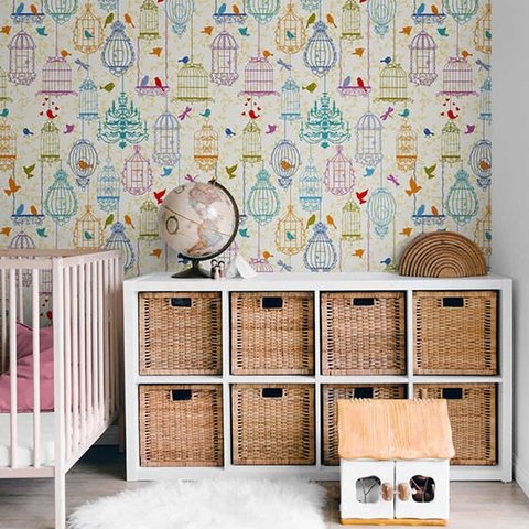 Papel de Parede Bird Cage PP0127