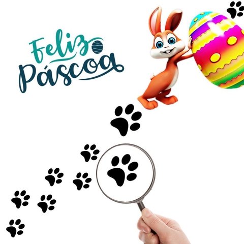 Adesivo Decorativo Quarto Infantil Patinha de Coelho 100 un