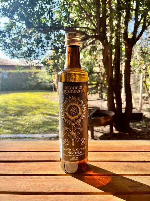 Aceite de girasol organico Alto Oleico "Estancia El Cencerro" x 500 mL
