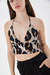 CAMILA TOP CORPIÑO CON TIRAS MORLEY PRINT