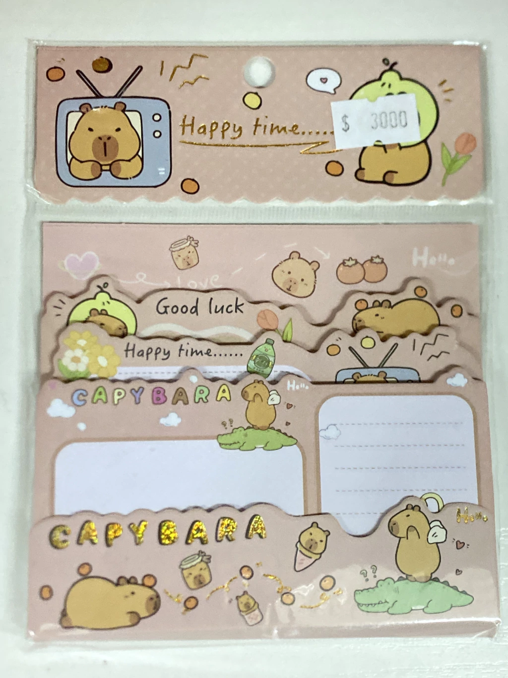 PAPELITOS DE CARTA CHIQUITOS CAPIBARA