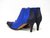 Botineta de cuero 691 azul y negro