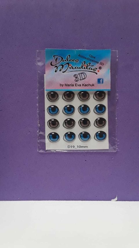 OJITOS 3D CODIGO D19 10 MM