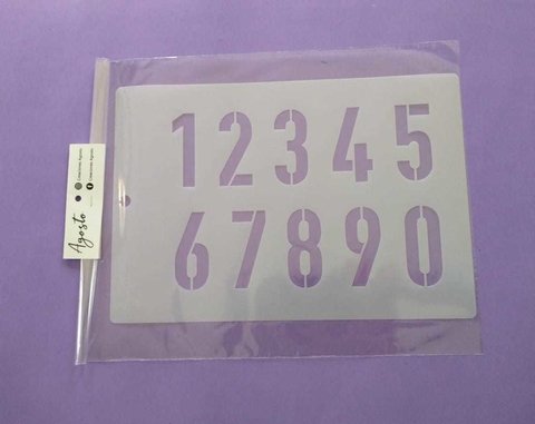 STENCIL AGOSTO ABCT02 20X30 CM