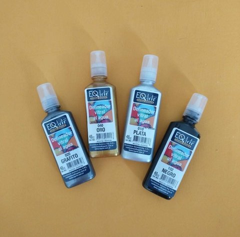 DELINEADOR VITRAL AL AGUA 40CC LINEA EQ