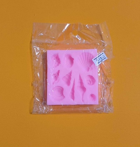 MOLDE DE SILICONA 10 CARACOLES