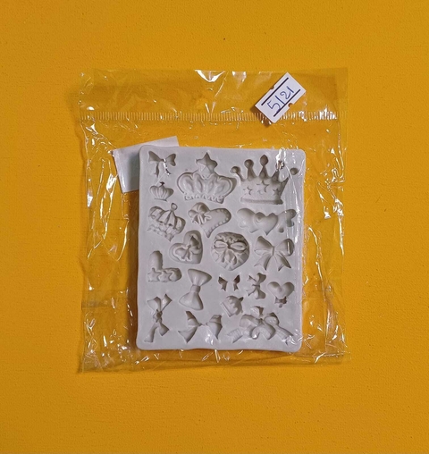 MOLDE DE SILICONA LAZOS Y CORONAS