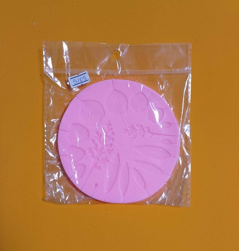 MOLDE DE SILICONA CORONA HOJAS EUCALIPTUS