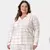Pijama feminino plus size xadrez algodão manga longa