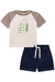Conjunto Milk Camiseta + Bermuda - Daddy Owl