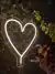 Imagem do Letreiro Luminária Neon Led Coração Simples