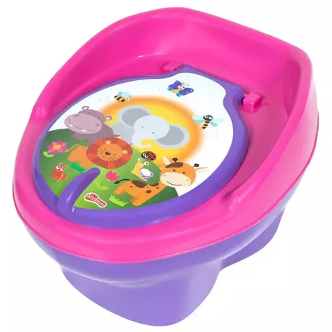 Troninho Infantil Bichinhos Lilas e Rosa - Styll Baby