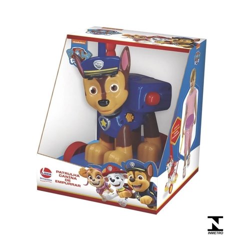 Boneco Patrulha Canina de Empurrar Chase - Líder Brinquedos