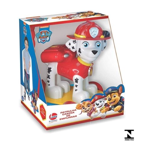 Boneco Marshal Patrulha Canina de Empurrar - Líder Brinquedos