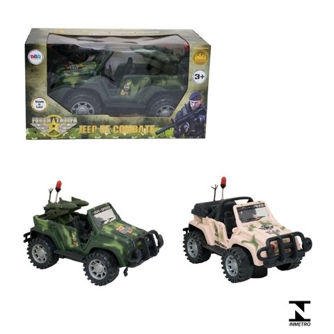Jeep Exército Veiculo de Ação Com Luz e Som BBR Toys