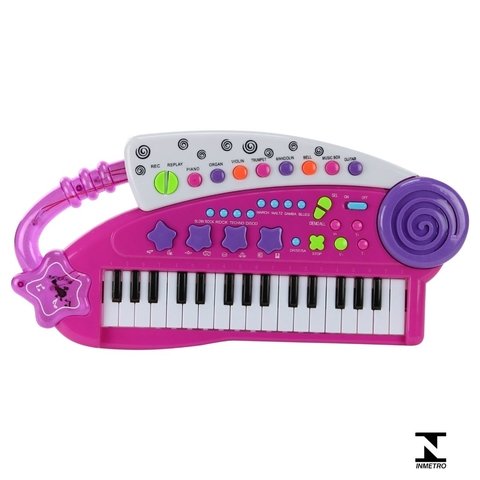 Brinquedo Teclado Musical Single Star - Bbr Toys
