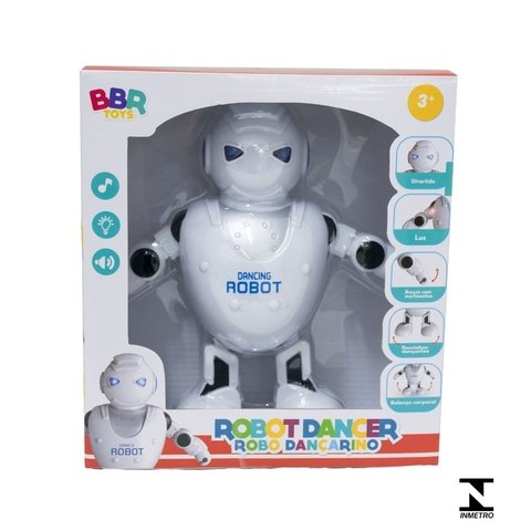 Robô Musical Divertido Dança, Toca Música, Anda E Atira Discos - Bbr Toys
