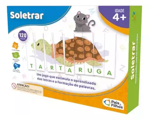 Jogo Brincar De Aprender Soletrar - Pais E Filhos - comprar online
