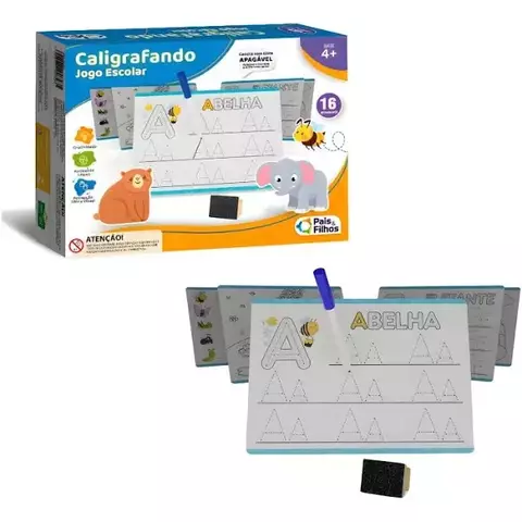 Jogo Pedagógico Caligrafando - Pais E Filhos