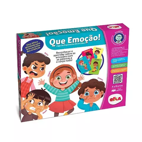 Que Emoção! Jogo de Expressões Divertidas Educativo Elka