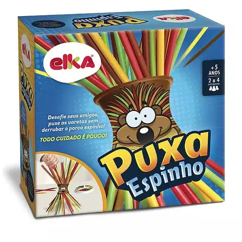 Jogo de Mesa Infantil Puxa Espinho Vareta Divertido - Elka