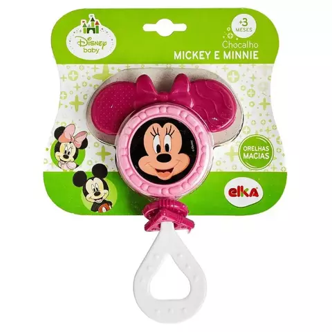 Chocalho Mordedor Disney Baby Minnie - Elka