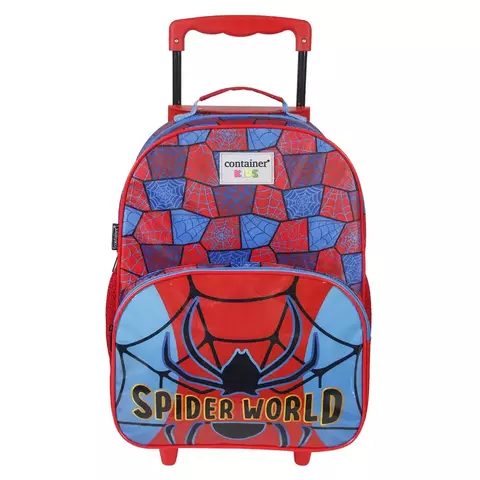 Mala Escolar G com Rodinhas Infantil Menino Spider World