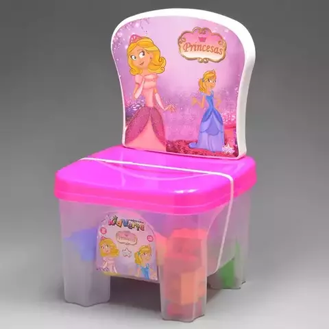 Cadeira Kidverte Princesas Blocos de Montar - Big Star