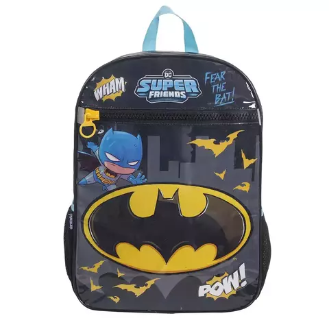 Mochila Escolar G Infantil Menino Batman Dc Super friends