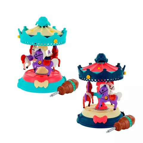 Brinquedo De Montar E Desmonta Carrossel- Bbr Toys