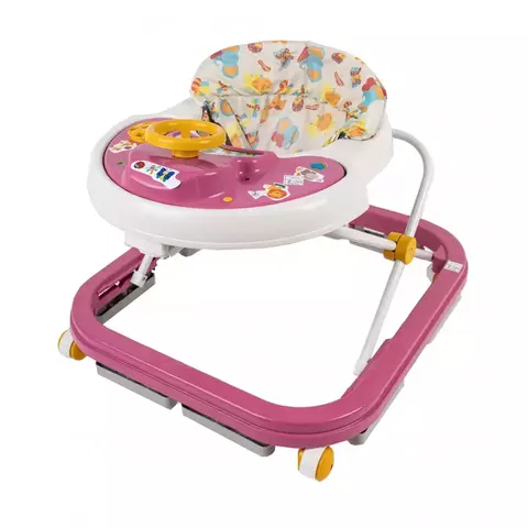 Andador Infantil Bebê 4m+ Até 12kg Rosa Menina Styll Baby