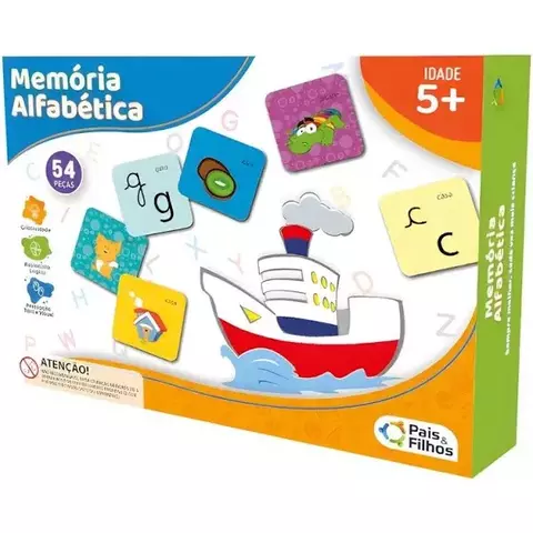 Jogo Da Memória Alfabética - Pais & Filhos