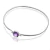 Choker Cleópatra com pedra ametista e prata. Esgotou 10 dias para entrega