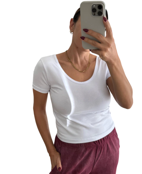 REMERA ALGODON CON LYCRA