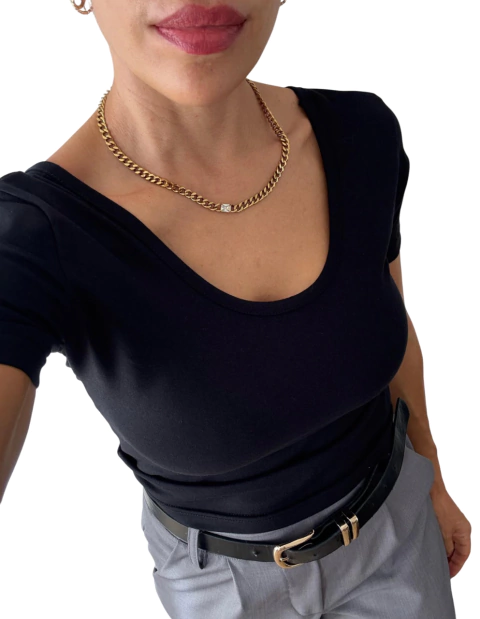 REMERA ALGODON CON LYCRA - comprar online