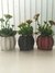 Set Macetas impresión 3D - Alto 8 cm + Plantas - Pack x 2